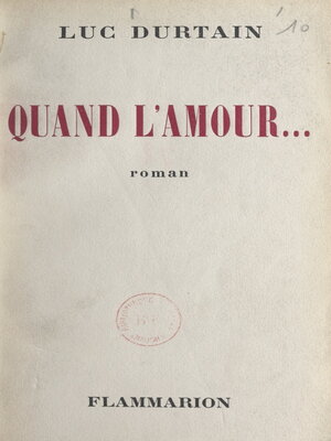 cover image of Quand l'amour...